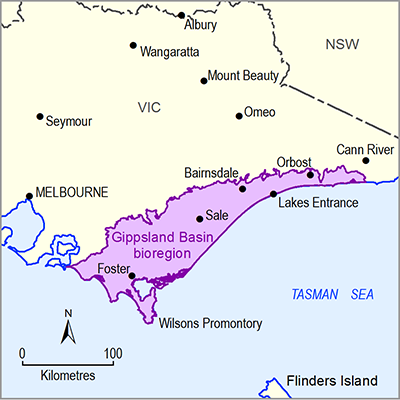 Gippsland bioregion Thumbnail of the Gippsland bioregion