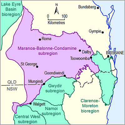 Maranoa-Baloone-Condamine subregion Thumbnail of the Maranoa-Baloone-Condamine subregion