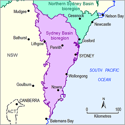 Sydney Basin bioregion Thumbnail of the Sydney Basin bioregion